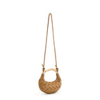 Elida Weave Handbag In Brown