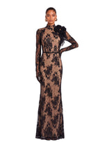 Pala Lace Maxi Dress In Black