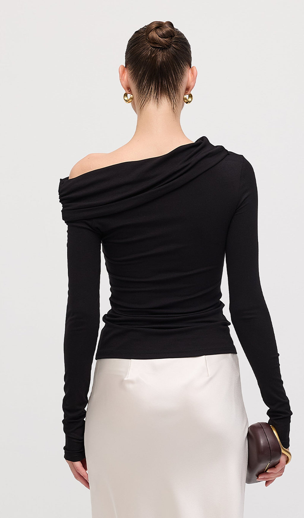 Pleated Off Shoulder Top