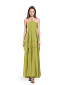 Mahah Halter Neck Sleeveless Lace Maxi Dress
