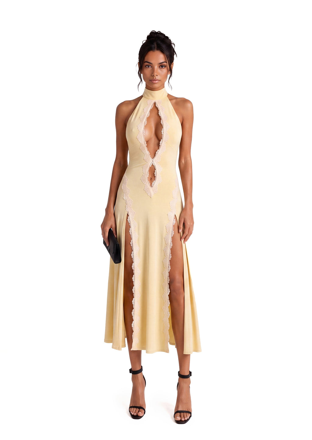 Kaseko Sleeveless Lace Midi Dress