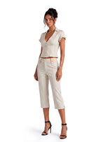 Naima Short Sleeved Top & Capri Pants Set