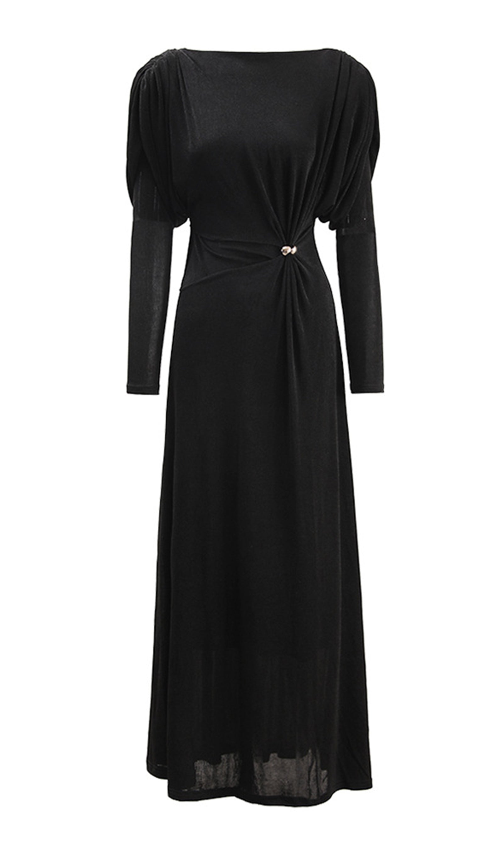 Metallic Decor Maxi Dress
