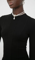Trendy Knitted Satin Maxi Dress