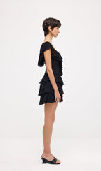 Sleeveless Ruffled Tiered Mini Dress