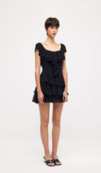 Sleeveless Ruffled Tiered Mini Dress