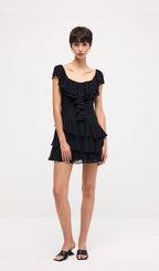 Sleeveless Ruffled Tiered Mini Dress