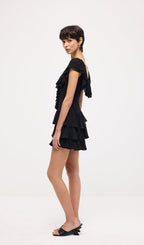 Sleeveless Ruffled Tiered Mini Dress