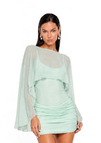 Eamon Long Sleeved Stretch Mini Dress