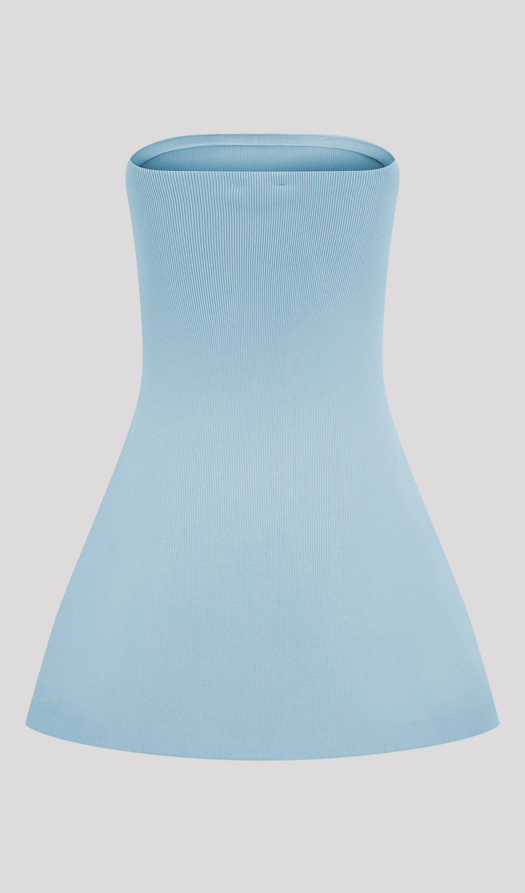Bandage Knit Top & Crochet Knit Pants In Blue
