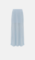 Openwork Jersey Maxi Skirt Sets In Baby Blue