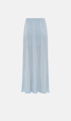 Openwork Jersey Maxi Skirt Sets In Baby Blue