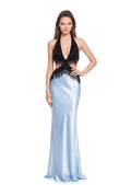 Quant Beaded Tassel Satin Maxi Dress