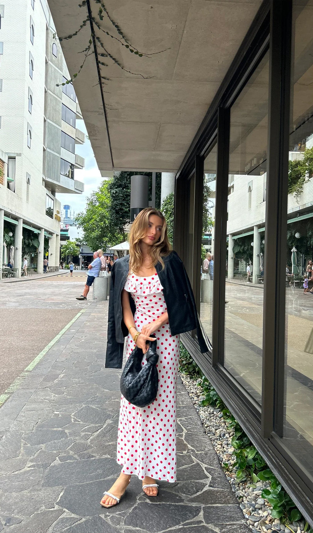 Polka Dot Maxi Dress