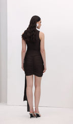 Solid Slinky Mini Dress