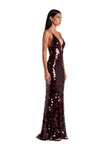 Kira Sequin V-Neck Sleeveless Maxi Dress