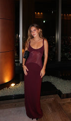 Sheer Knit Curve Maxi Dress