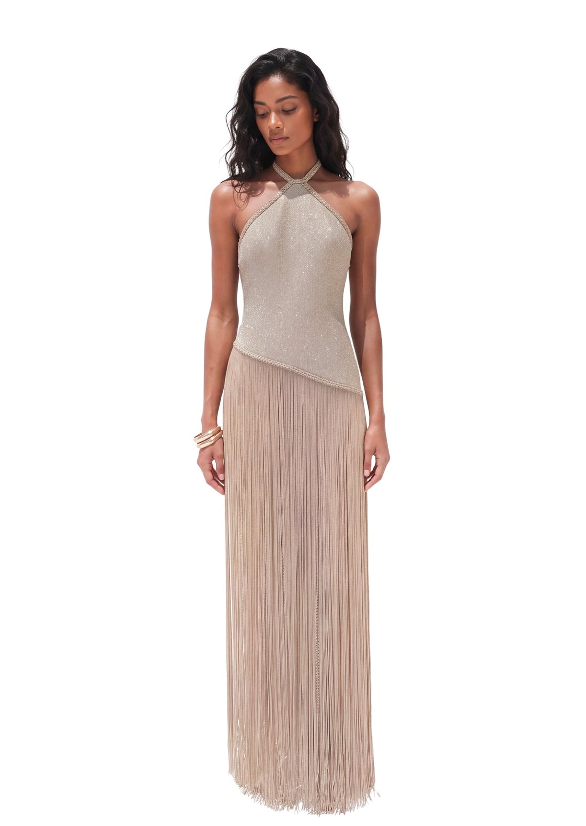 Kafeel Knit Halter Maxi Dress
