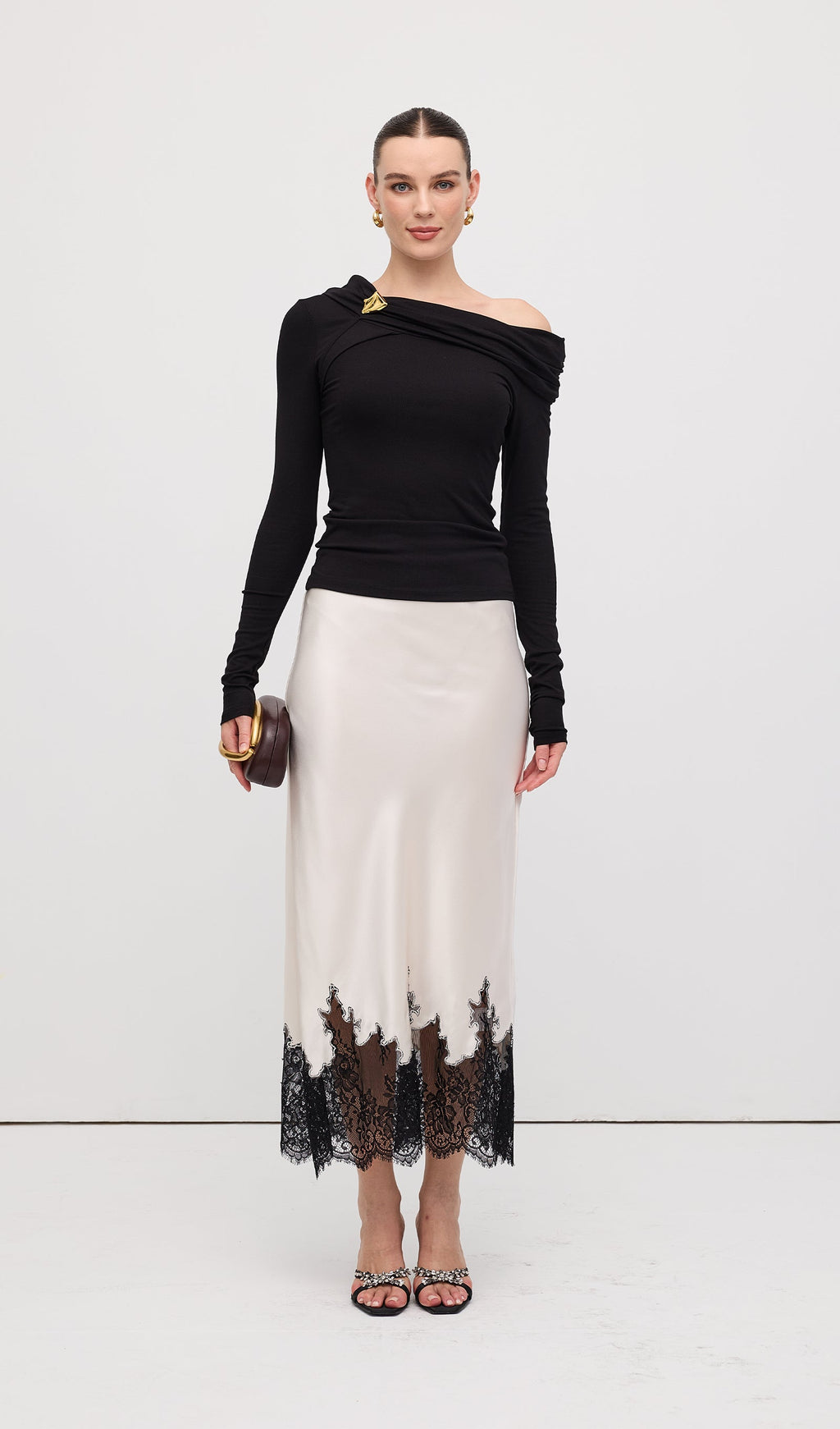 Pleated Off Shoulder Top