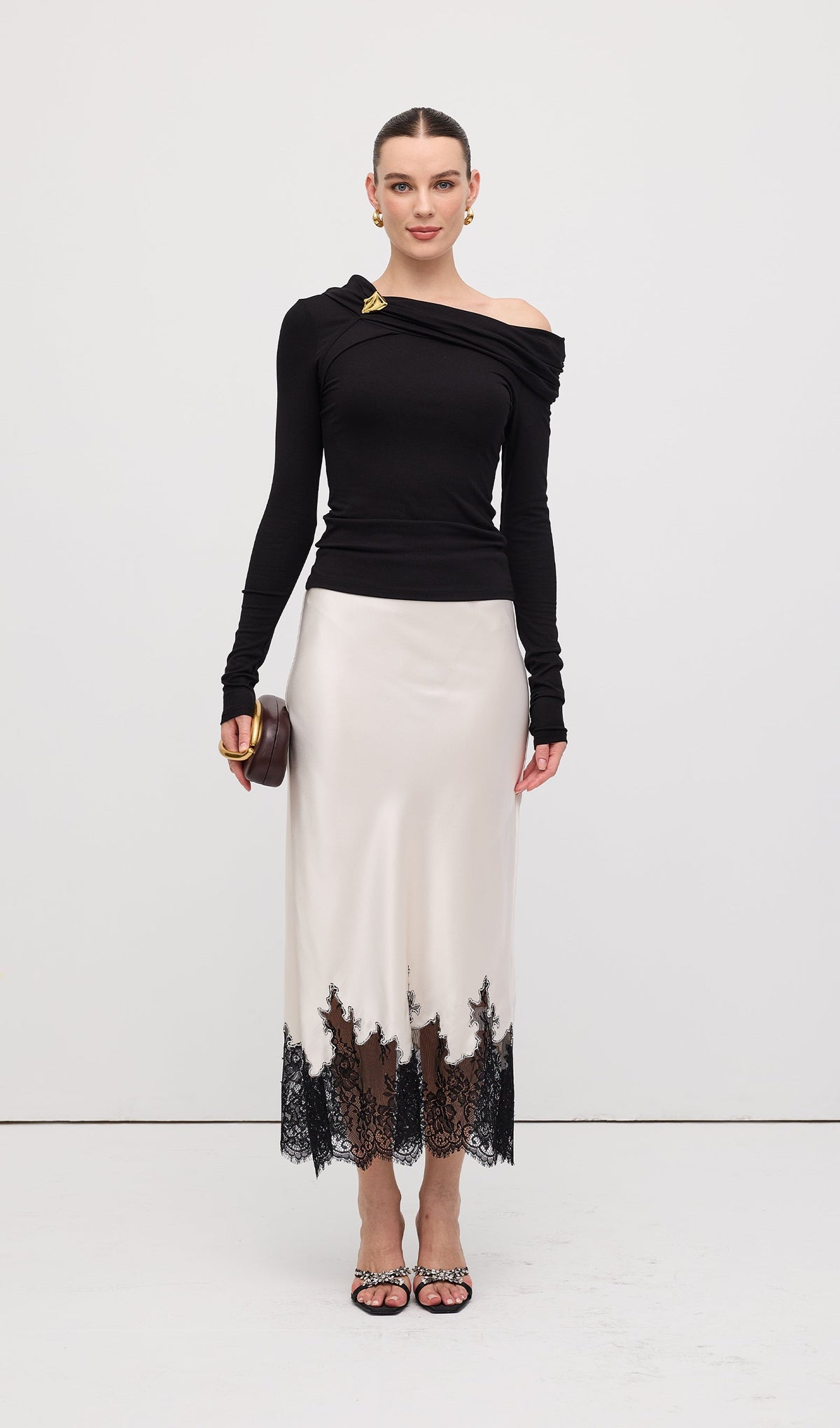 Pleated Off Shoulder Top