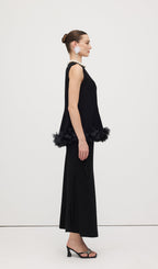 Sleeveless Ruffle Maxi Dress Sets