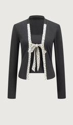 Polka Dot Tie Top