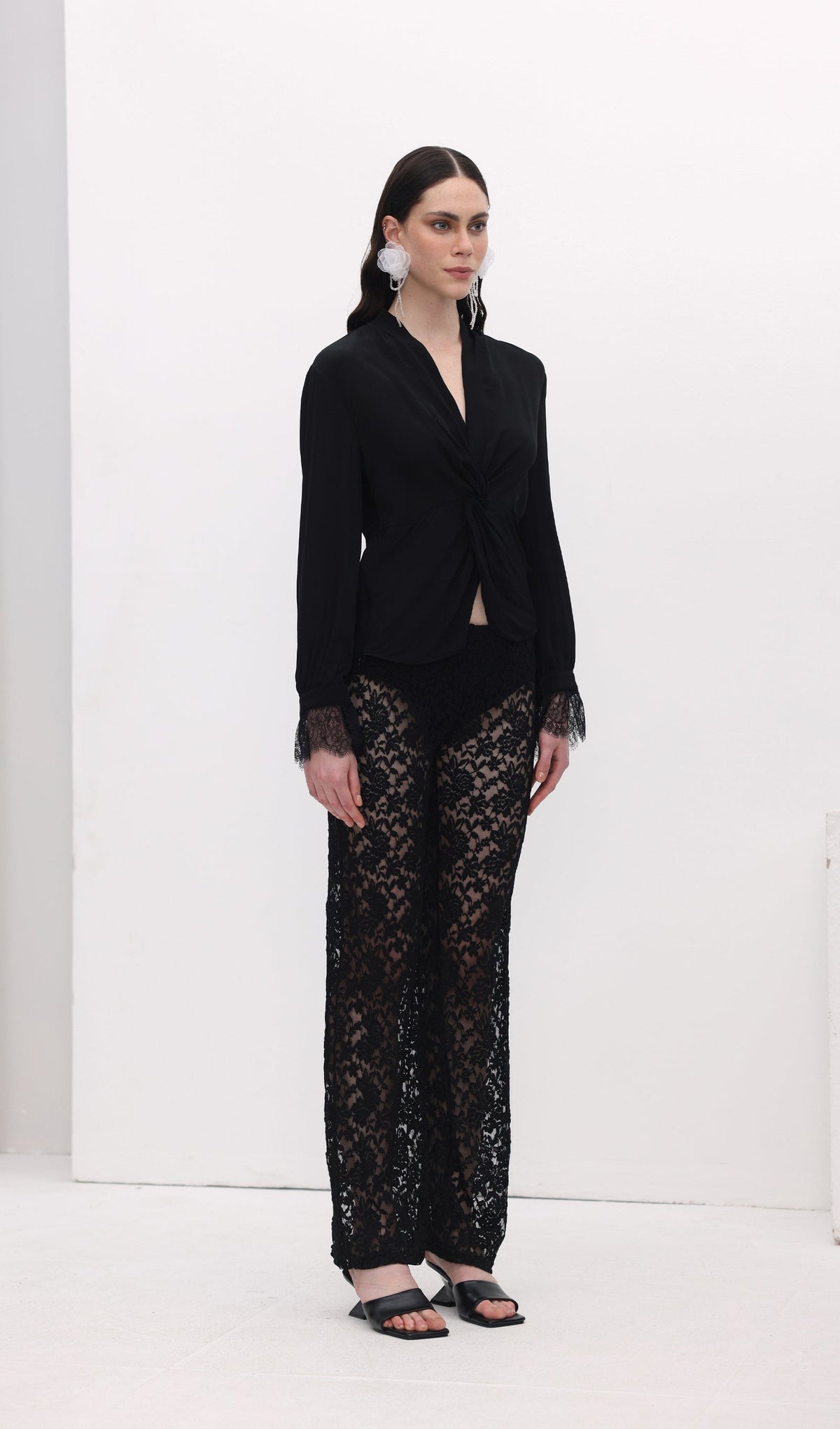 Lace Hollow Out Trousers