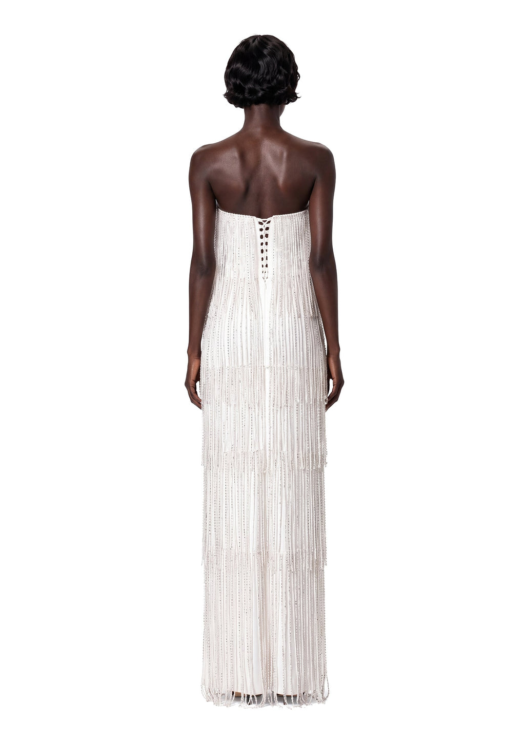 Gabi Beaded Strapless Maxi Dress