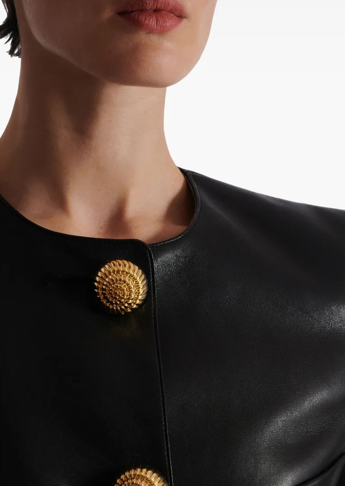 Peplum Leather Jacket