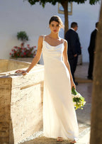 Satin Cowl-Neck Maxi Dress