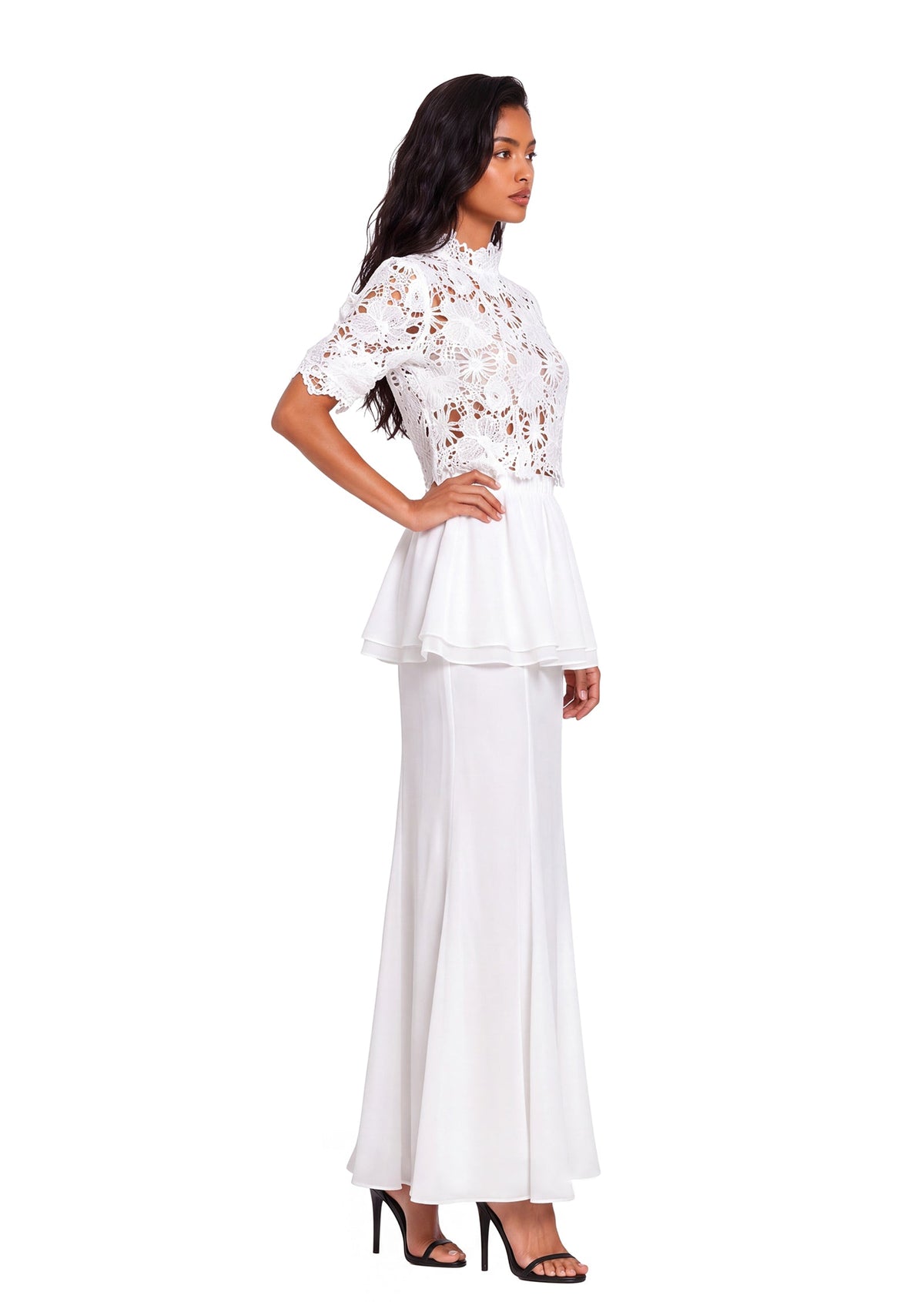 Macarius Lace Top & Mermaid Skirt Set