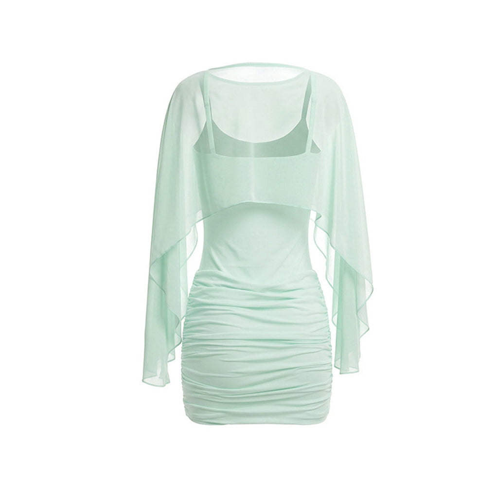 Eamon Long Sleeved Stretch Mini Dress