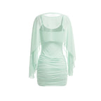 Eamon Long Sleeved Stretch Mini Dress