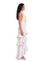 Macall Tiered Ruffle Lace Maxi Dress