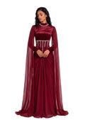 Kadri Sequin Maxi Dress In Red