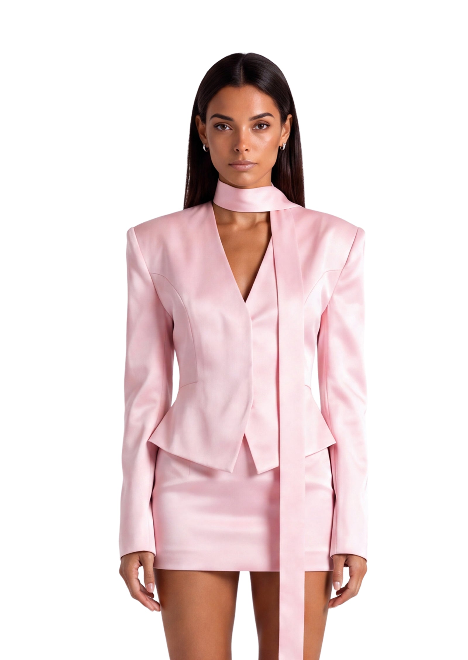 Bowie Long Sleeved Suit Jacket & Mini Skirt Set
