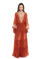 Macario Long Sleeve Lace Maxi Dress