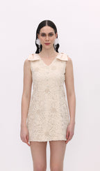 A Line Bow Mini Dress