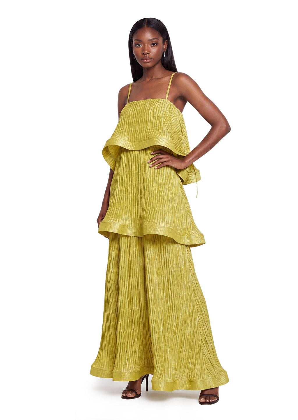 Aasimah Satin Sleeveless Maxi Dress
