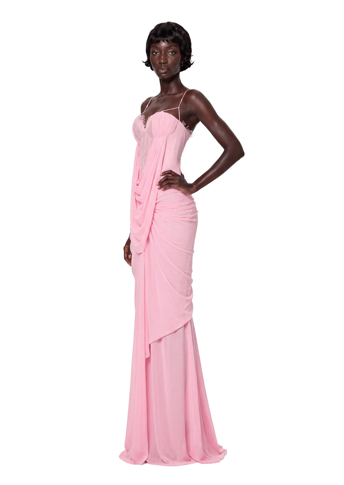 Daenerys Sheer Lace Maxi Dress