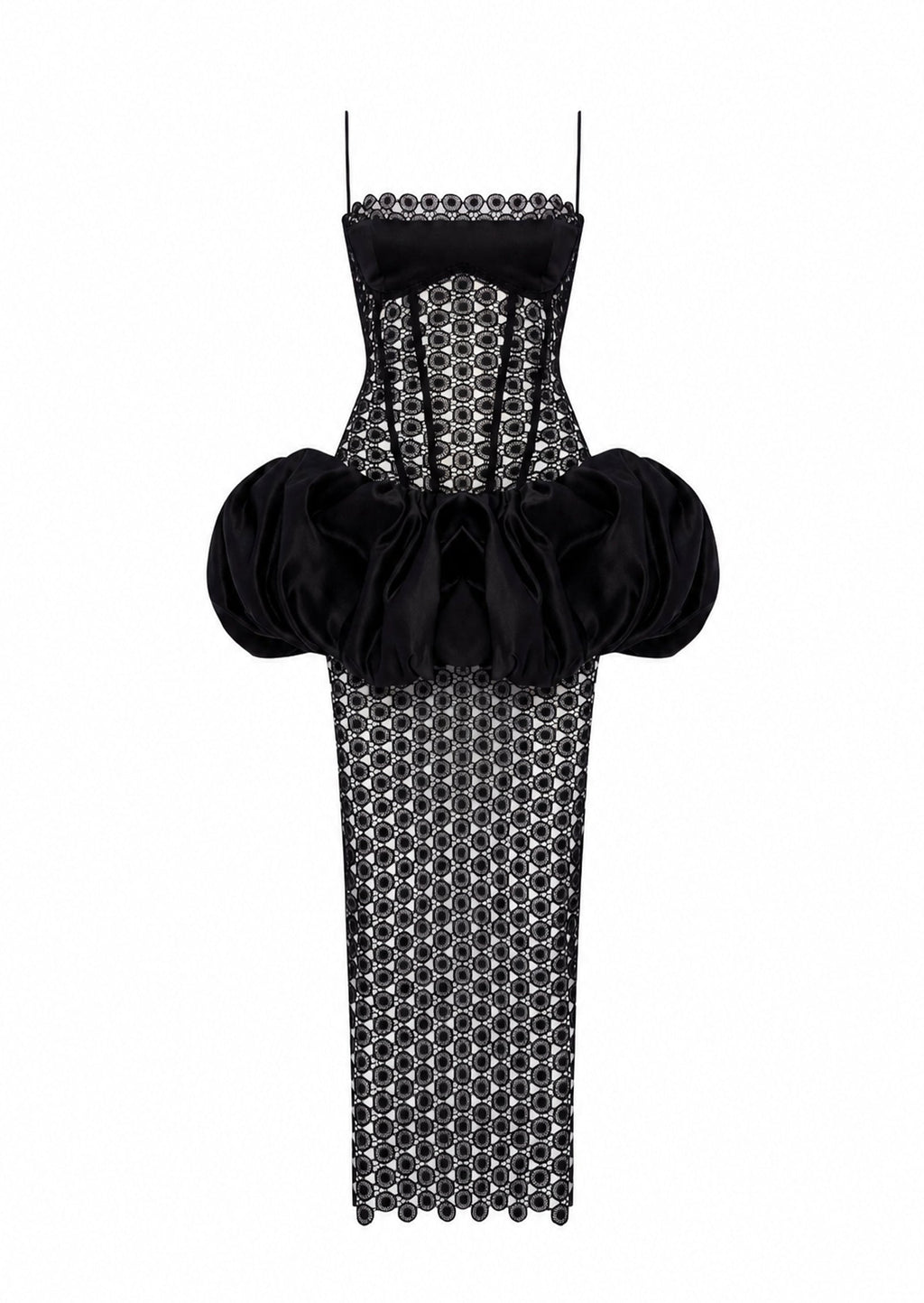 Baxter Balloon Dress In Black