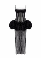 Baxter Balloon Dress In Black