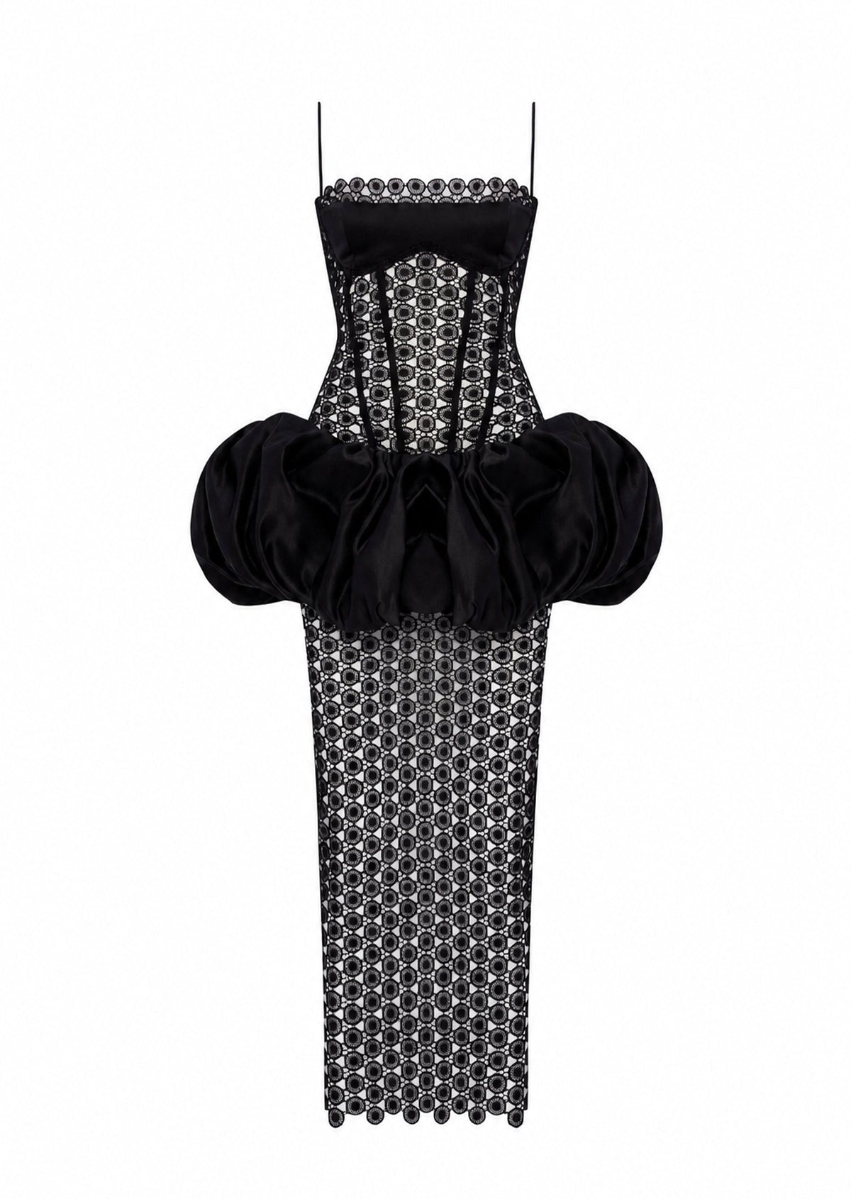 Baxter Balloon Dress In Black