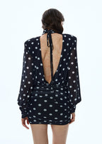 Magda Polka Dot Backless Mini Dress
