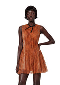 Jesiah Sleeveless Round Neck Lace Mini Dress