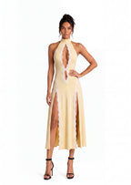 Kaseko Sleeveless Lace Midi Dress