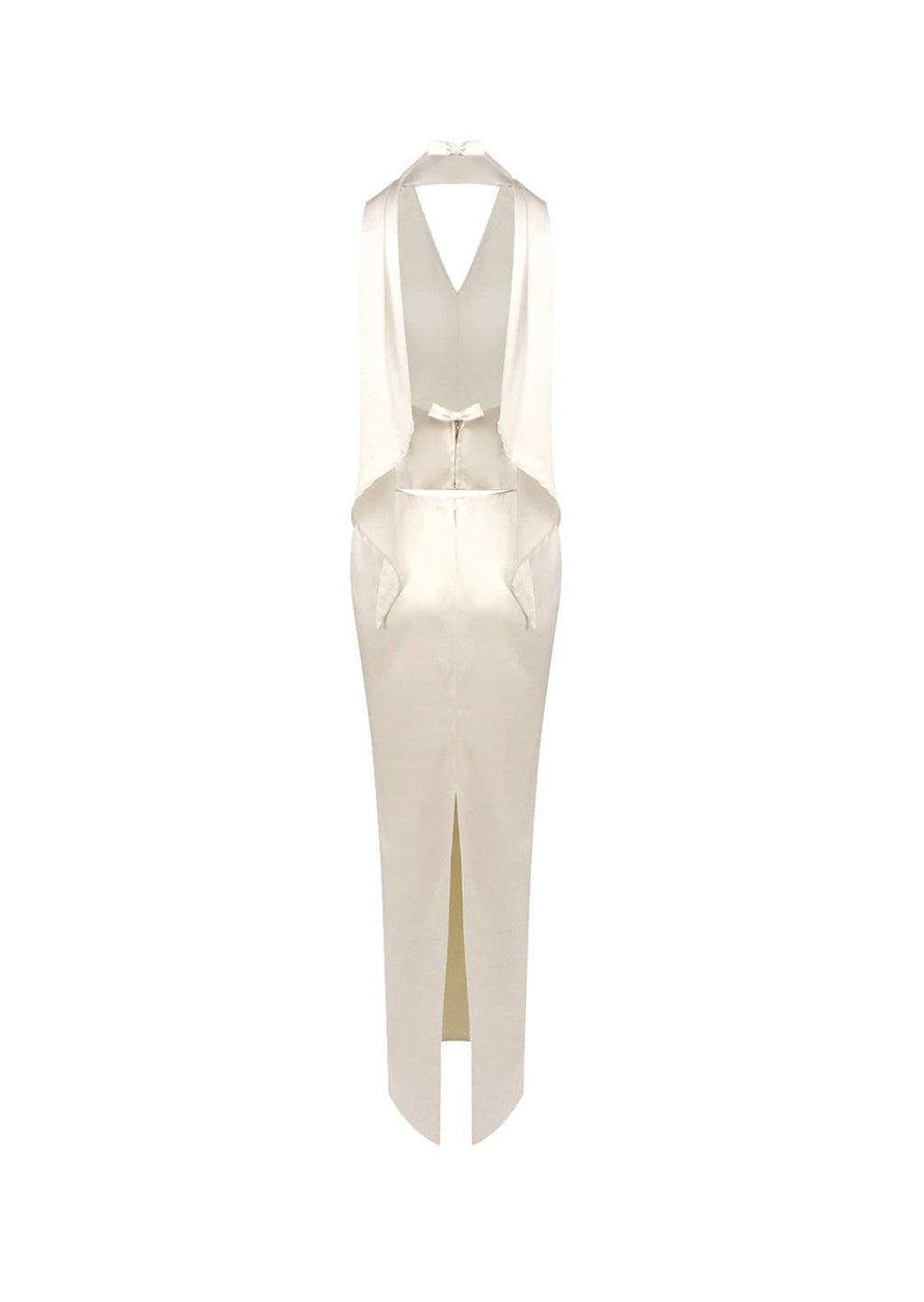 Lakelynn Satin Halter Top & Skirt Set