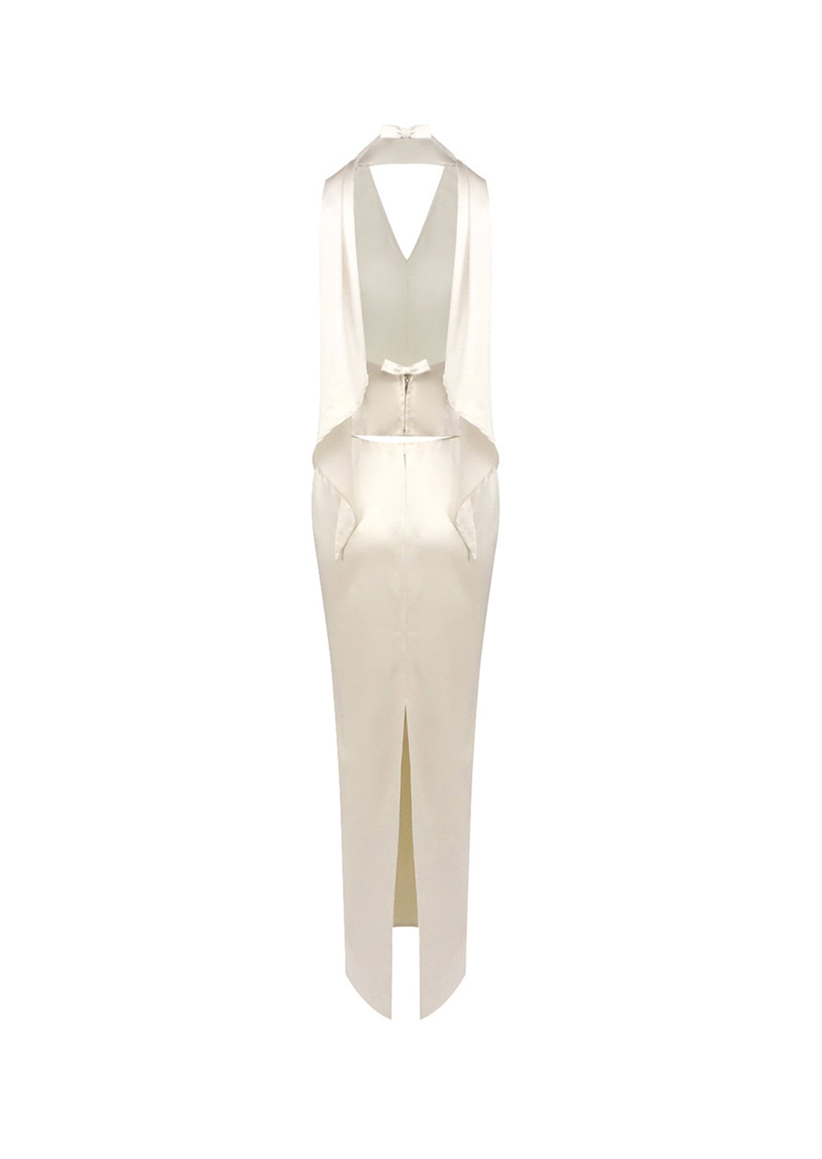Lakelynn Satin Halter Top & Skirt Set