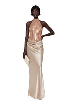 Maaike Sleeveless Satin Maxi Dress