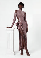 Beasley Long Sleeve Sequin Maxi Dress